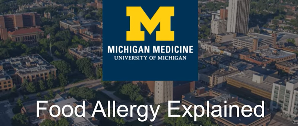 video-title-page-from-michigan-medicine-food-allergy-explained-basics-back-to-school-beyond