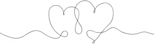 outline of two hearts merged together depicting the strength of a mother-s love for her child with food allergies by Bianca Van Dijk from Pixabay